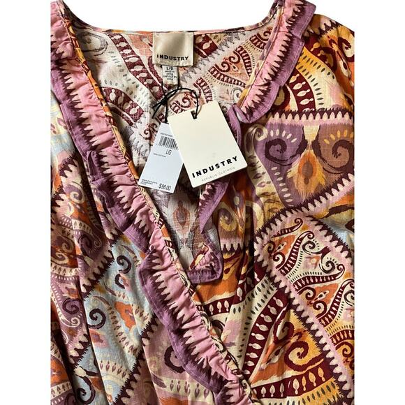 Industry Republic Clothing Geometric 100% Cotton Romper In Aztec Multi Large - Picture 5 of 10